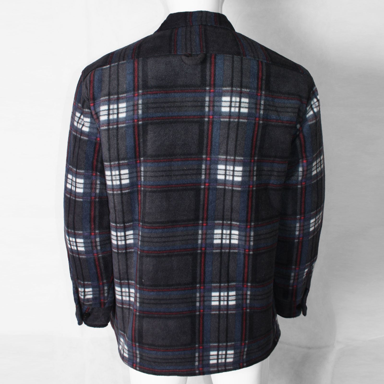 MENS FLEECE PADDED SHIRTS LINED SHERPA THICK LUMBER JACK WORK WARM WINTER TOPS