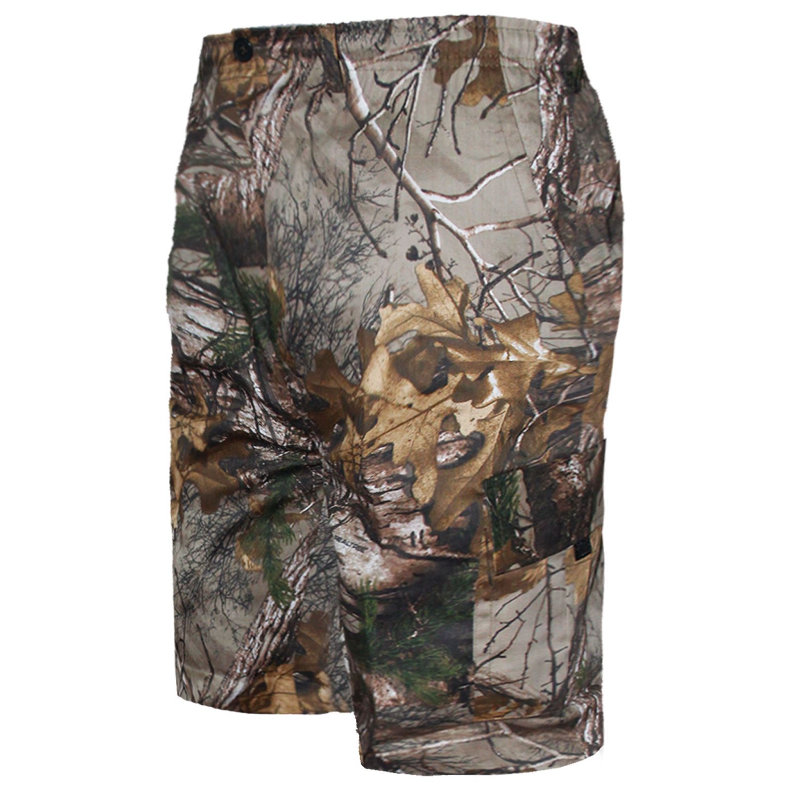 MENS JUNGLE CAMOUFLAGE SHORTS TROUSER COMBAT CARGO FISHING HUNTING BOTTOM PANT