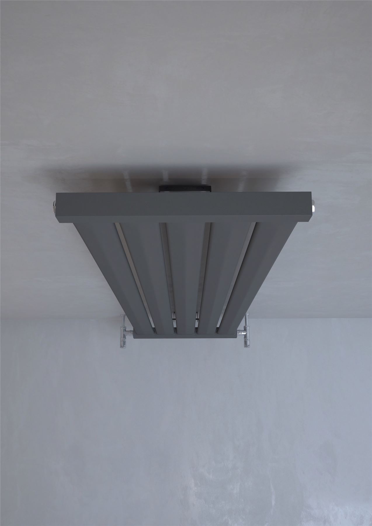4 Sizes Kudox /"Elmas/" Satin White /& Anthracite Slimline Designer Radiators