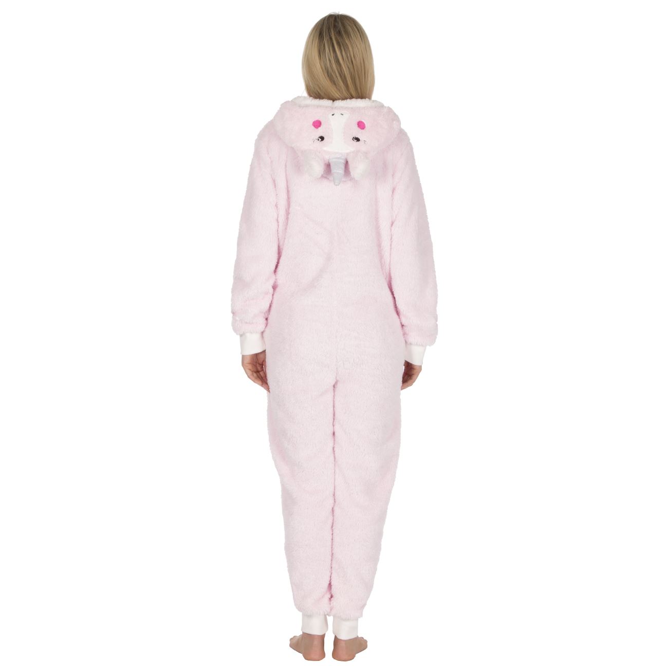 All In One Pyjamas Loungewear Size 8-22 Women/'s Animal Hooded Fleece Onezee