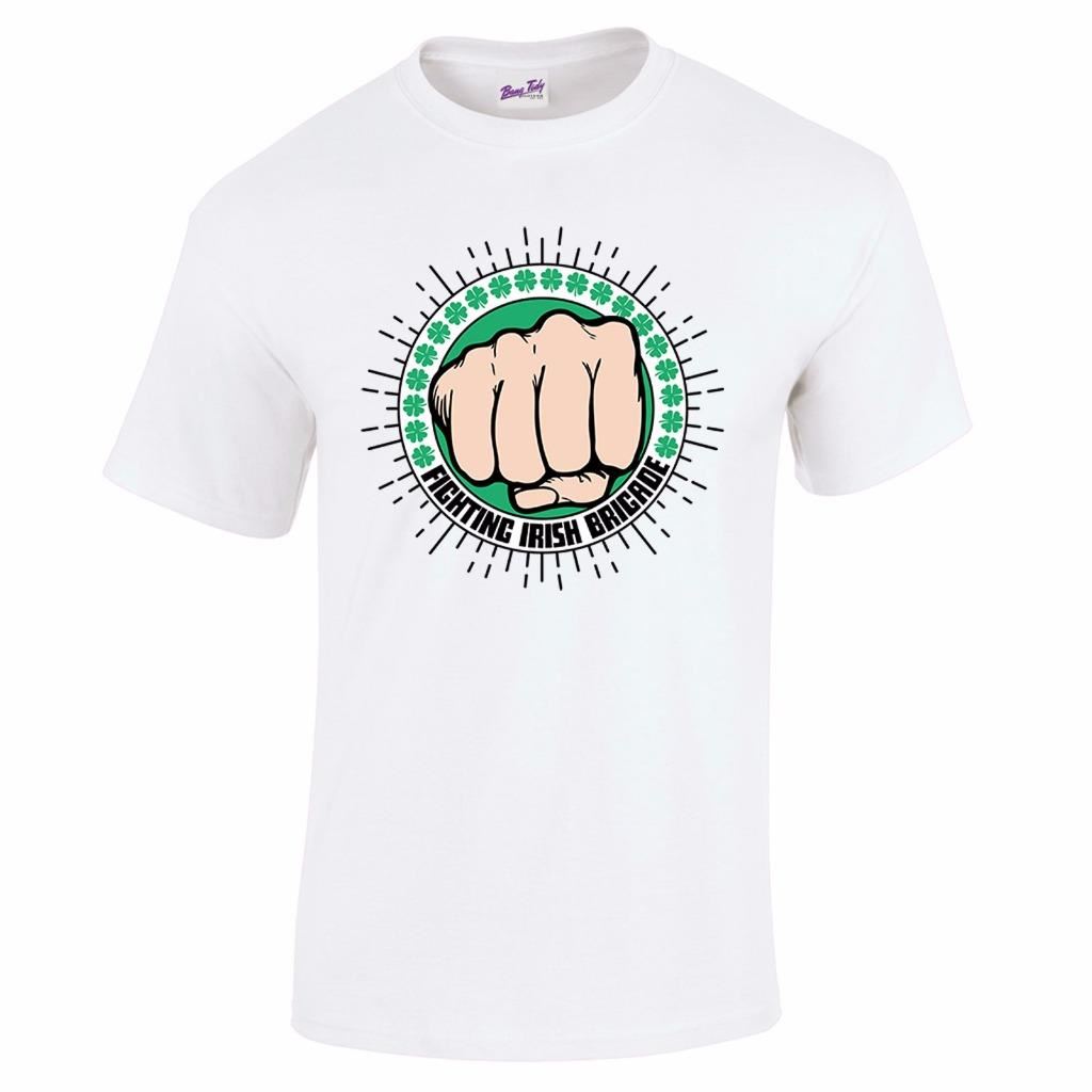 Fighting Irish Brigade St Patricks Day Funny Men/'s T Shirt