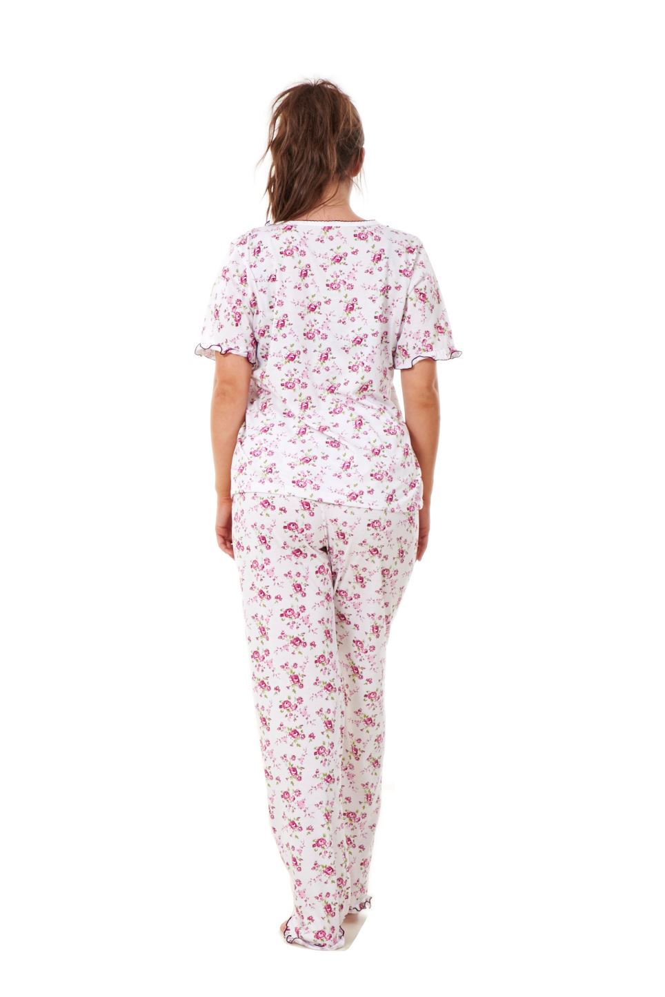 Ladies Women Pyjama Sets Floral Cotton Short Sleeve Button Nightwear Soft PJ’s