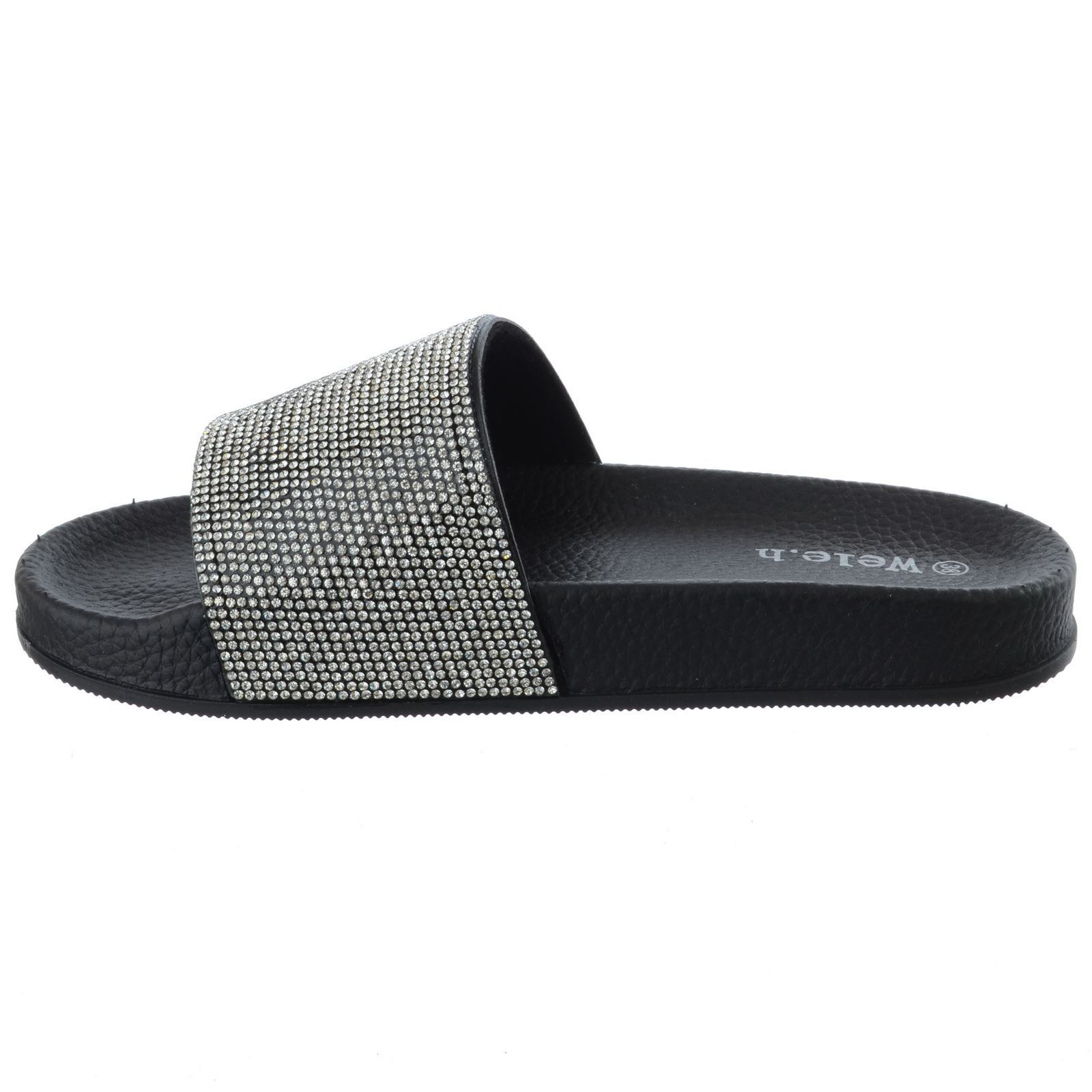 Nouveau Haut Strass à Enfiler Fashion Confortable Flip Flop Slider Pantoufles Chaussures de loisirs
