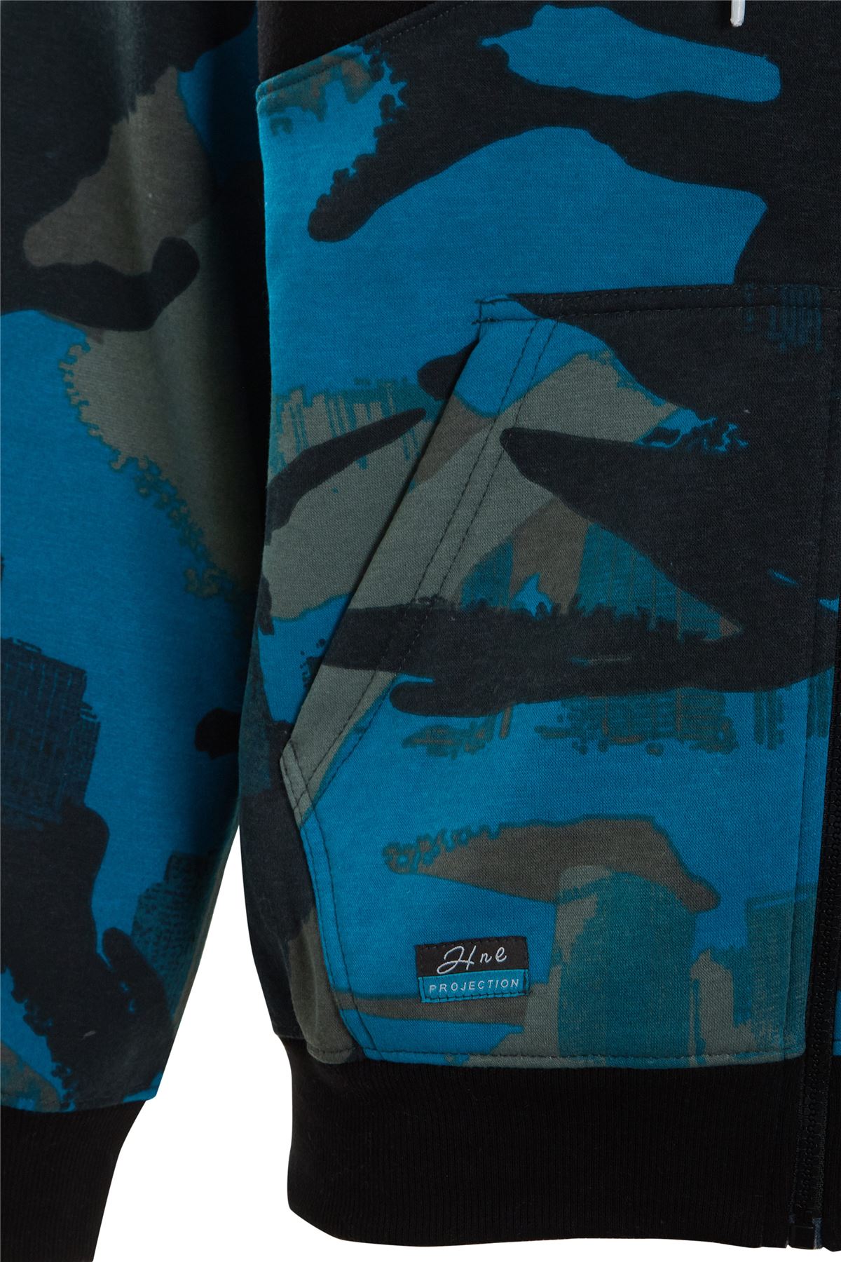 Para Hombre Chicos Camuflaje Polar Ejército Con Capucha Capucha HNL Corredores Chándal Tamaño inferior