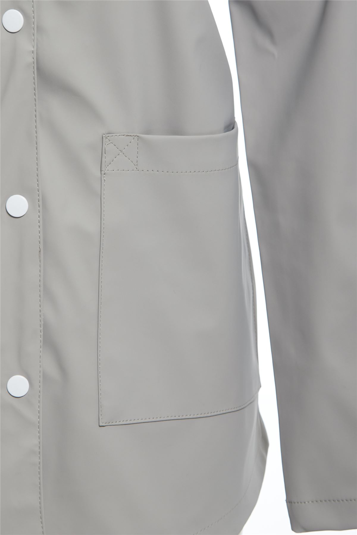 Womens Hooded Buttoned Raincoat Jacket Ladies Kagool Cagoule Mac 8-16