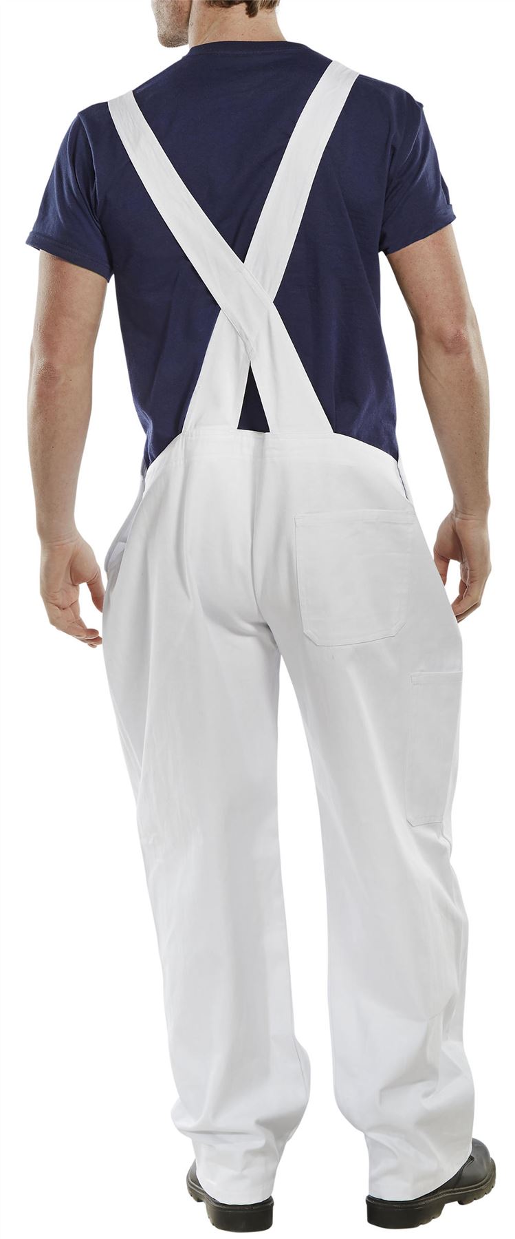 New Mens Bib and Clipped Brace Cotton Drill Decorating Overalls Work Uniform