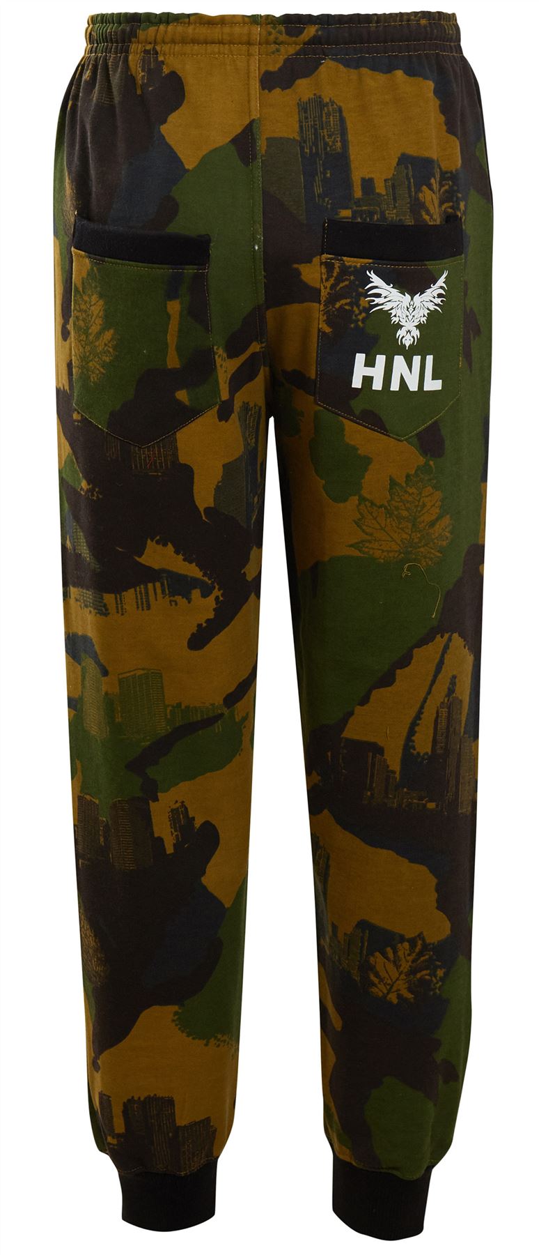 Para Hombre Chicos Camuflaje Polar Ejército Con Capucha Capucha HNL Corredores Chándal Tamaño inferior