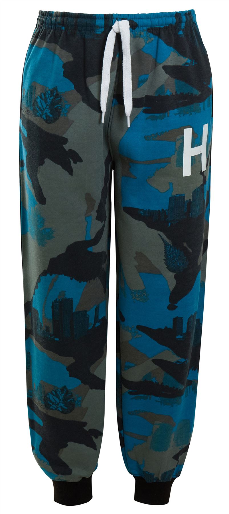 Para Hombre Chicos Camuflaje Polar Ejército Con Capucha Capucha HNL Corredores Chándal Tamaño inferior