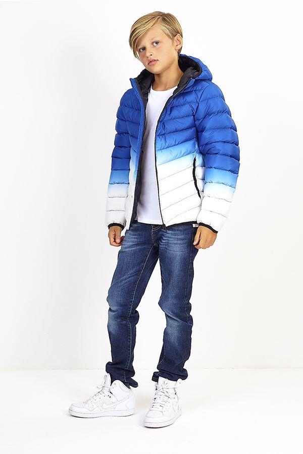 Shelikes Boys Tie Dye Puffer Hooded Multi Colour Padded Jacket Winter Coat Size