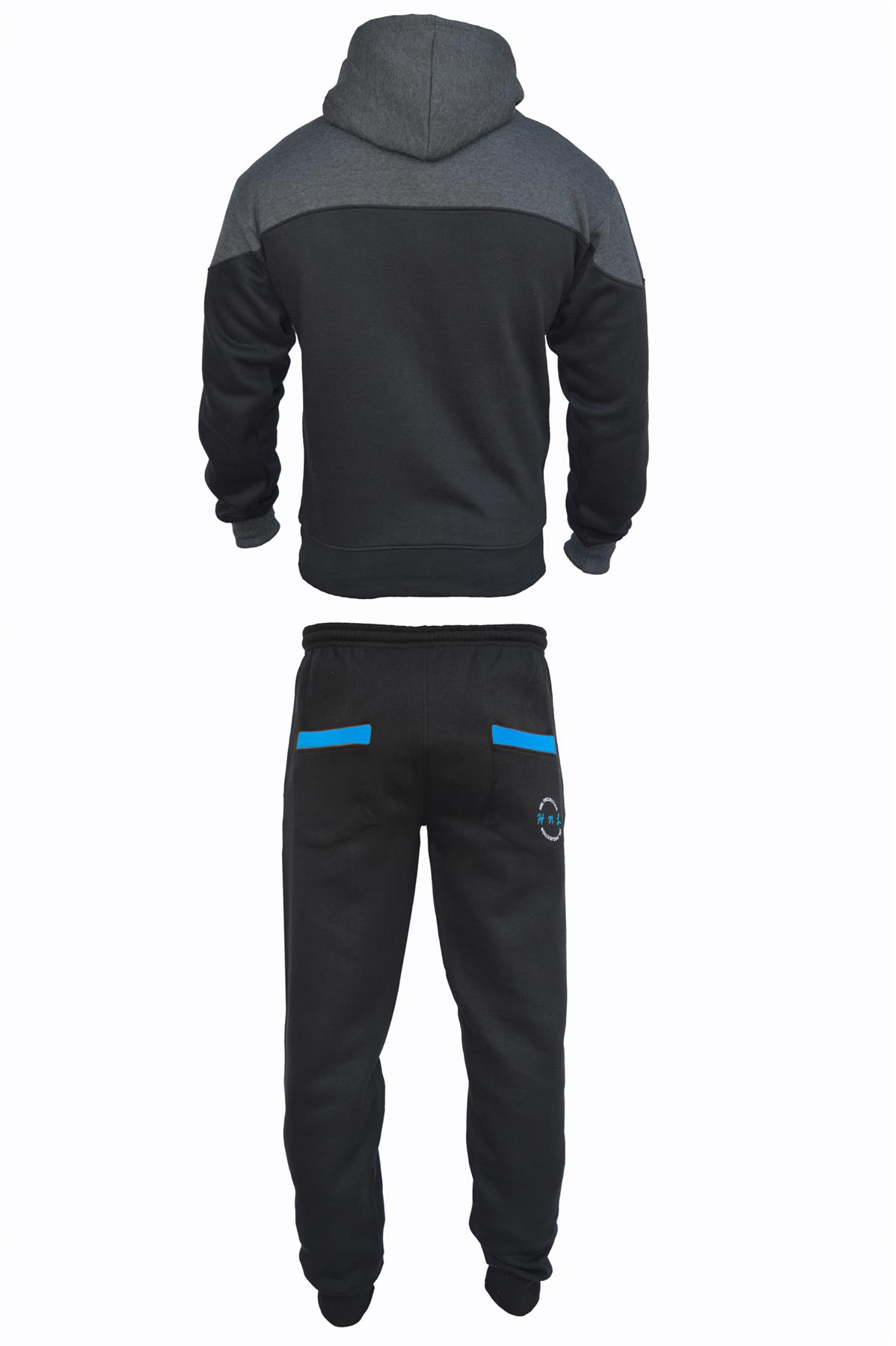 Kids HNL Contrast Tracksuit Colour Block Boys Hooded Joggers Bottoms Size