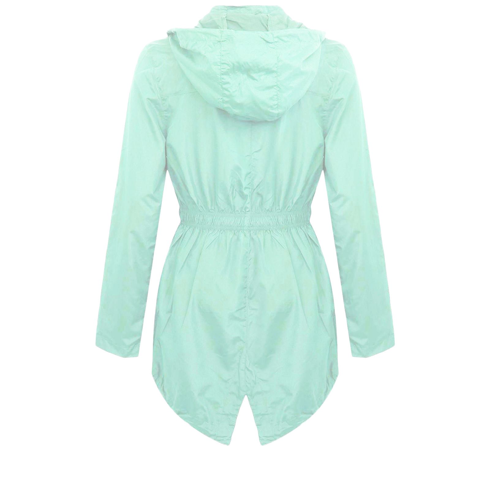Shelike NUOVO Ragazze Bambini Con Cappuccio Mac Giacca Antipioggia LUCE showerproof