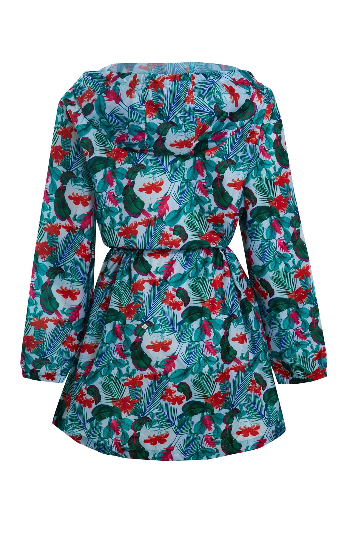 Shelikes Femme Showerproof Léger Festival Fashion Imprimé à Capuche Imperméable