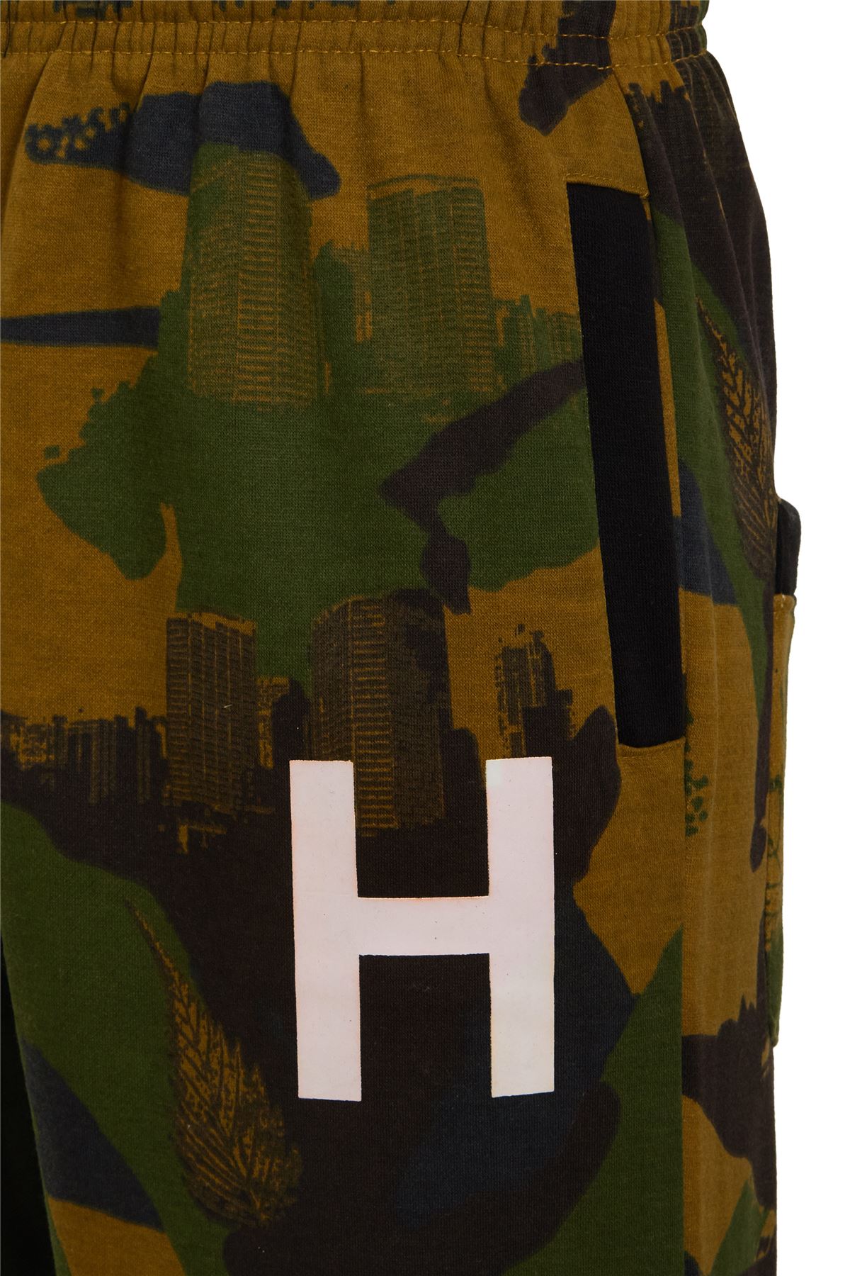Para Hombre Chicos Camuflaje Polar Ejército Con Capucha Capucha HNL Corredores Chándal Tamaño inferior