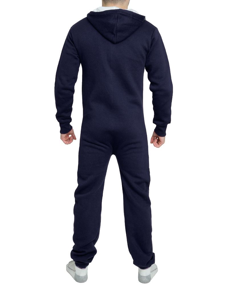 Linea uomo donna unisex con cappuccio a contrasto pagliaccetto OnePiece Set Tuta Zip