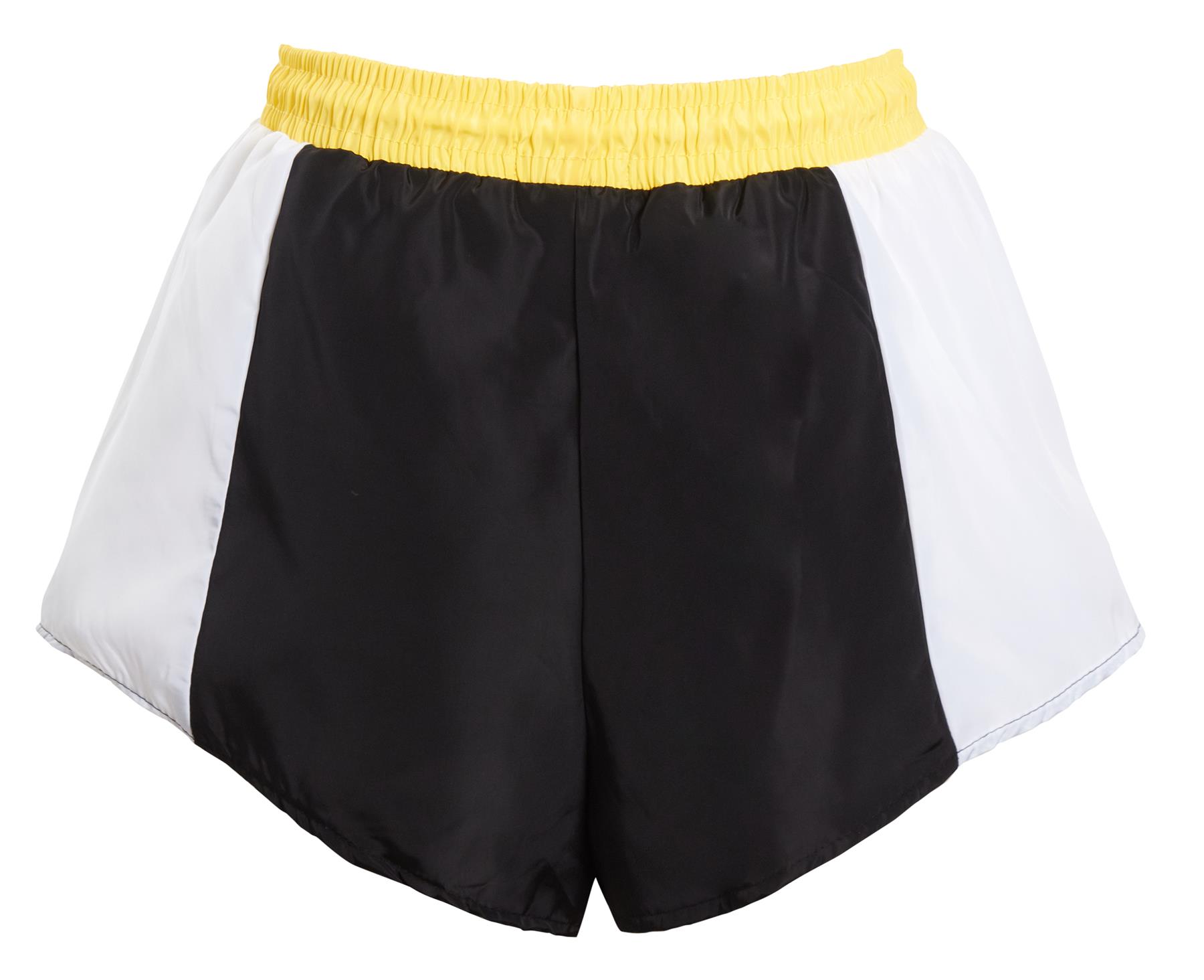 Ladies Colour Block Crop Top Shorts Co ord Festival Tie Front Pocket Set