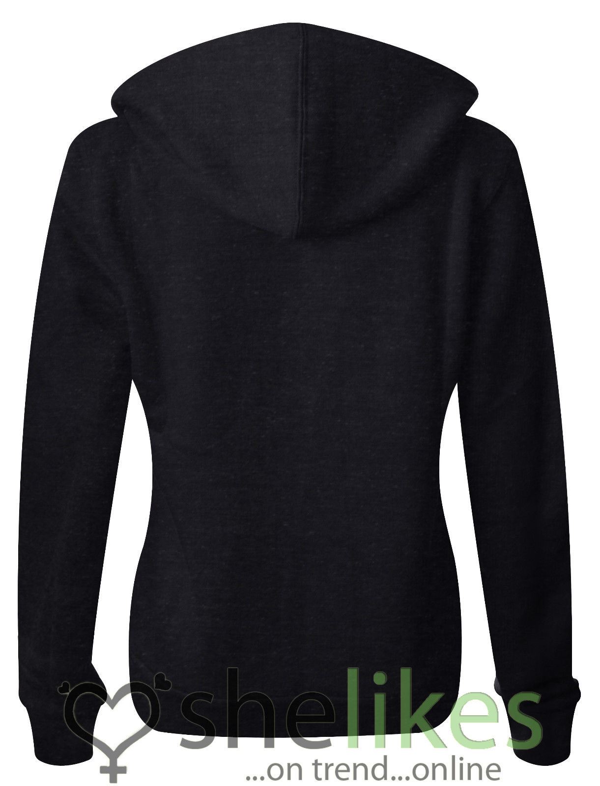 NEW WOMENS LADIES HOODED SWEATSHIRT OVER PLUS SIZE FRONT ZIP PLAIN HOODIE JACKET