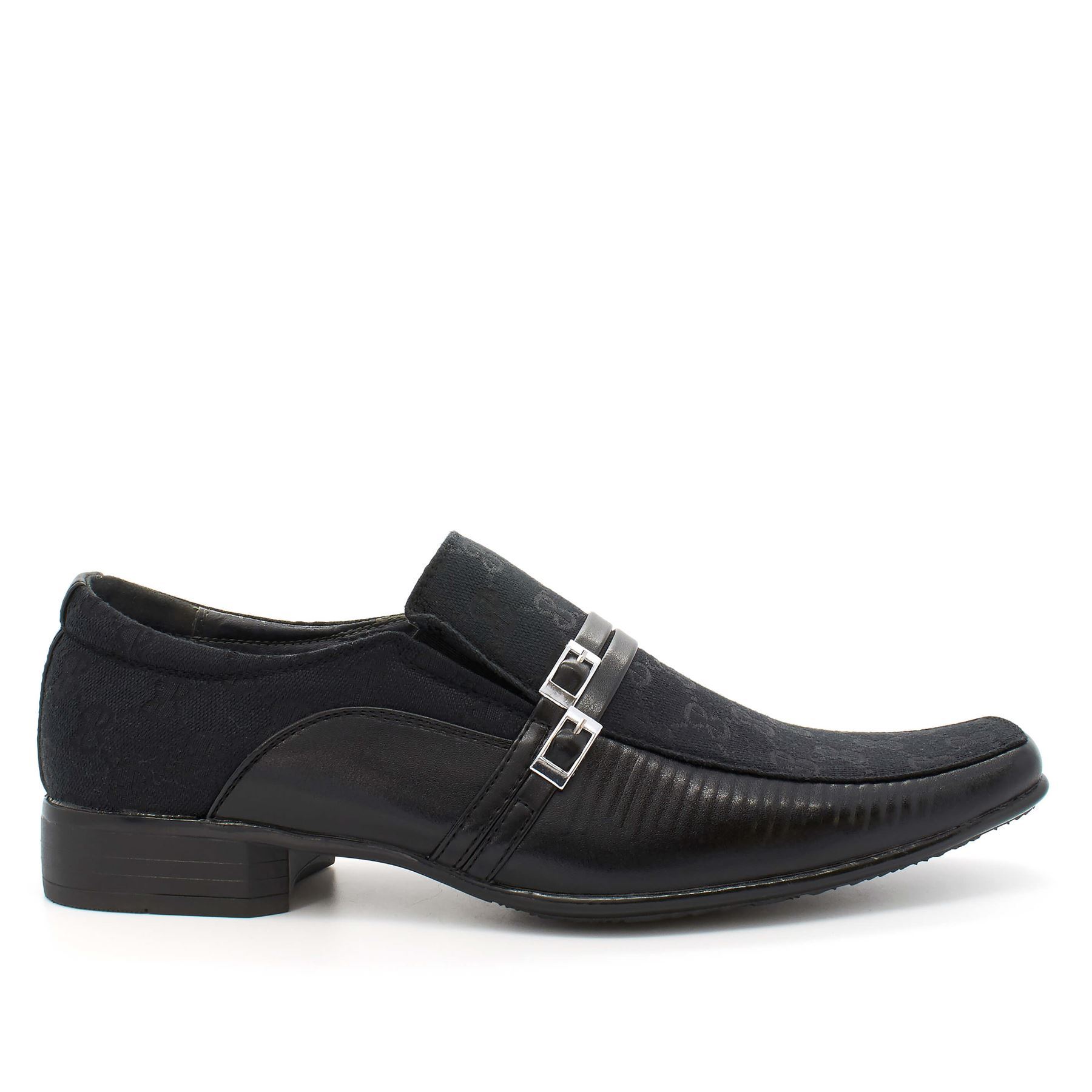 Black Shoes Mens New Italian Smart Party Wedding Dress Formal Faux Leather 6-11