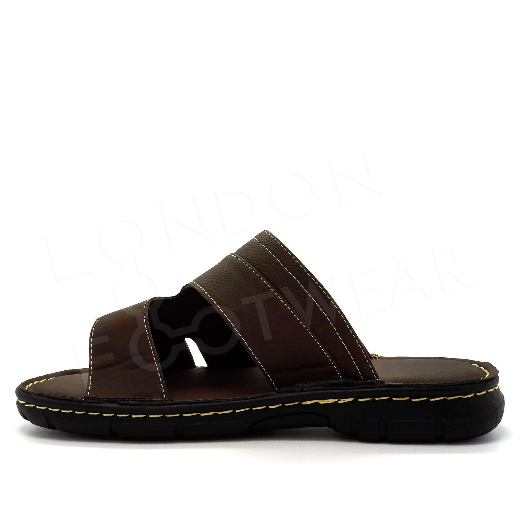 Mens Summer Comfort Walking Sandals Slip On Beach Mules Flip Flops Shoes 6-11