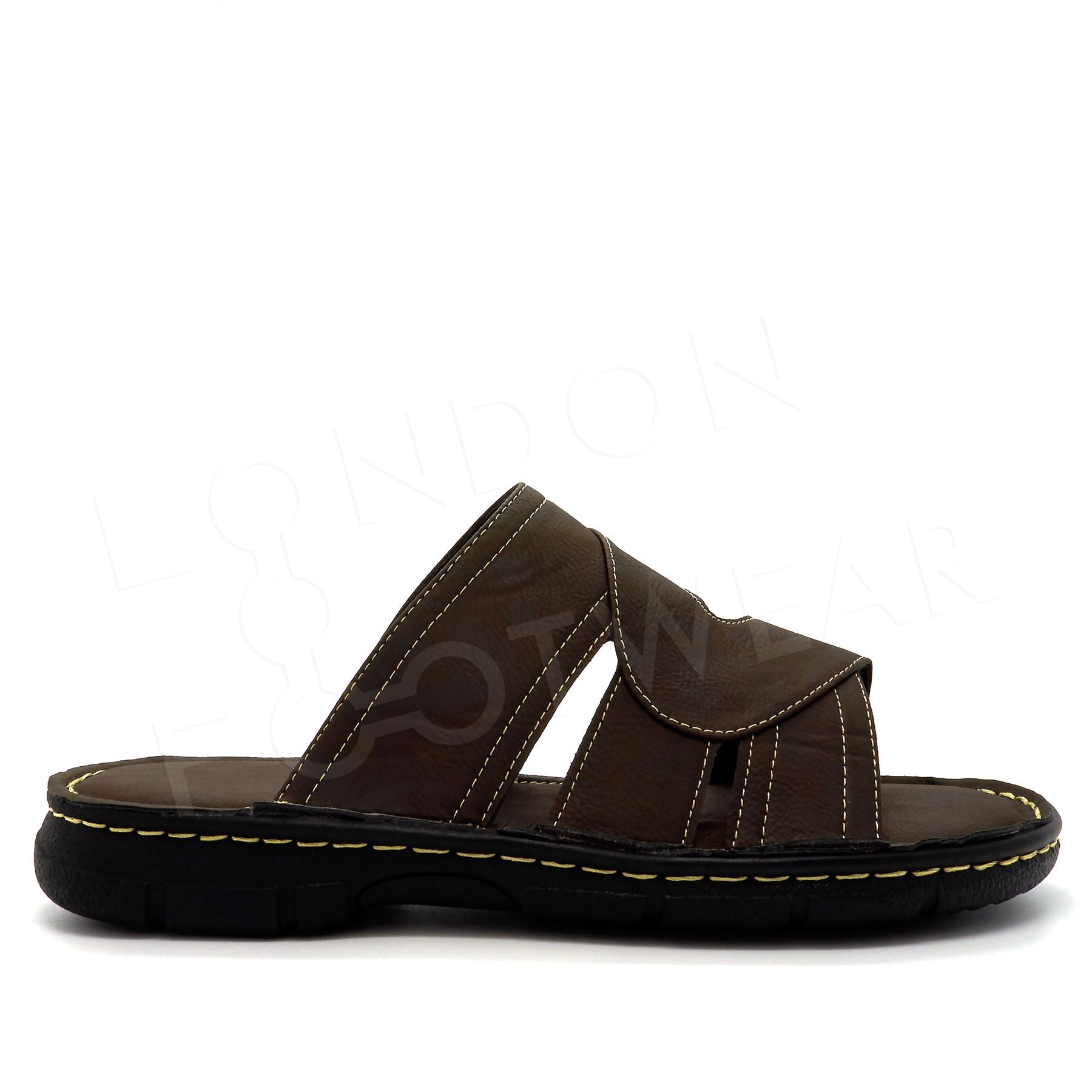 Mens Summer Comfort Walking Sandals Slip On Beach Mules Flip Flops Shoes 6-11