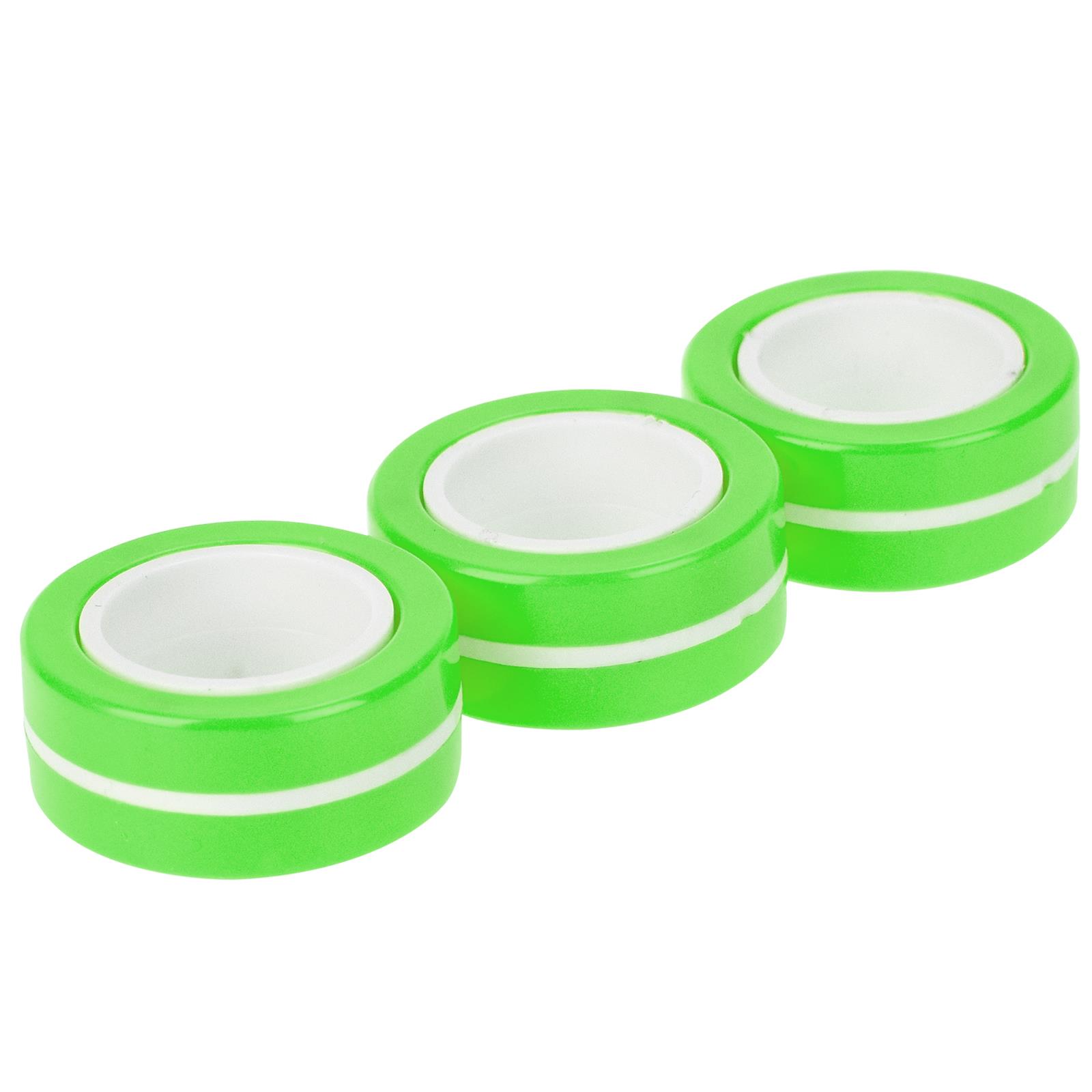 Stress Relief Magnetic Finger Spinner Rings Unzip Toy Magic Props Tricks Ring