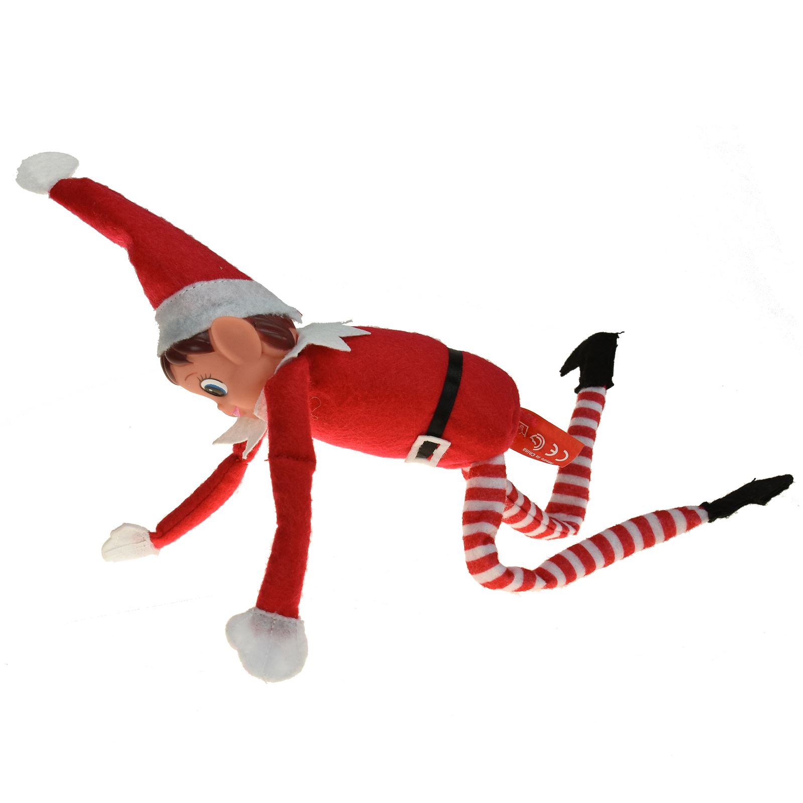 Noël Helper ELF Style Souple Plush Doll Boy Girl Figure Nouveauté de Noël Enfant