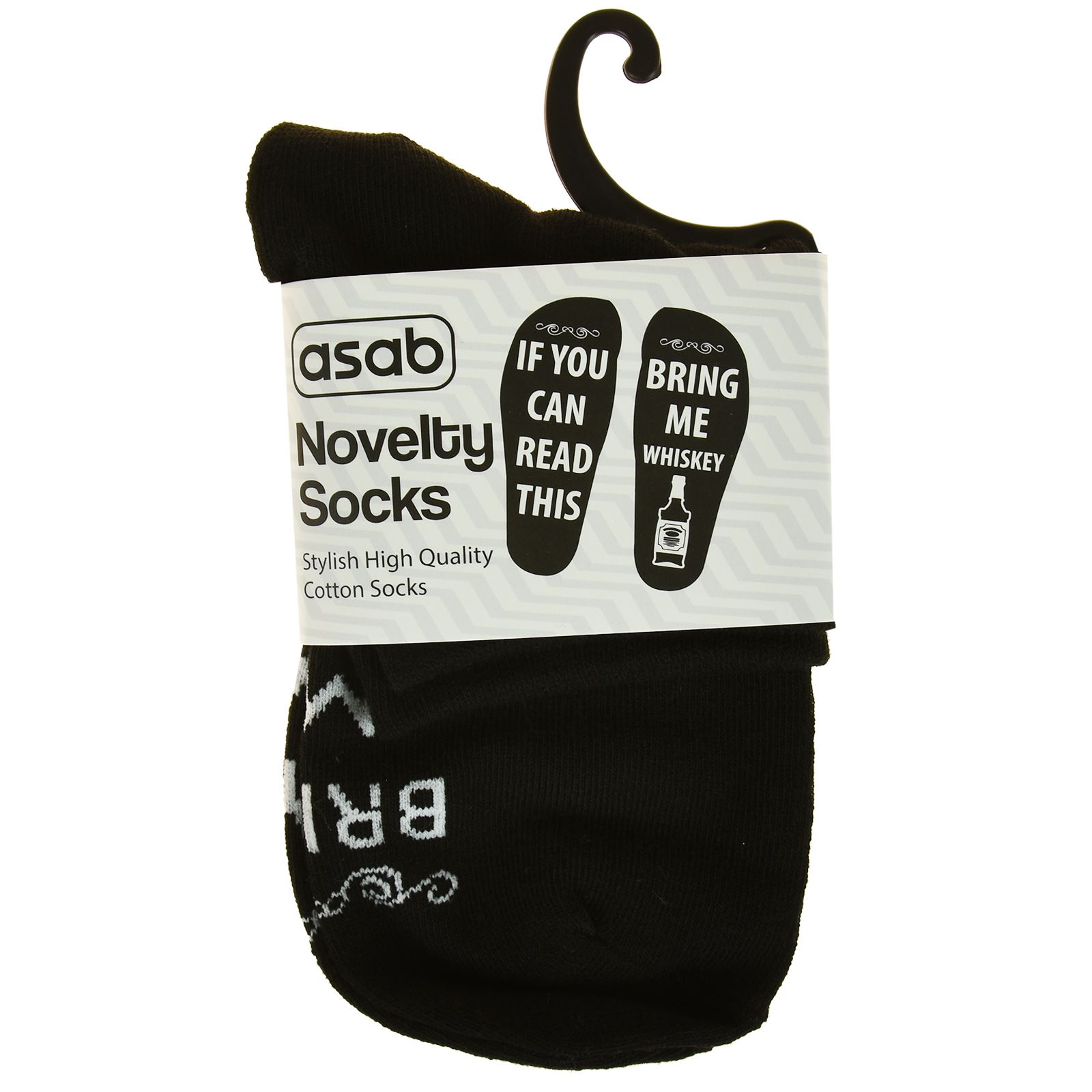 Pair Adult Novelty Socks Funny Rude Slogan Gift Soft Warm Coloured Cotton Blend