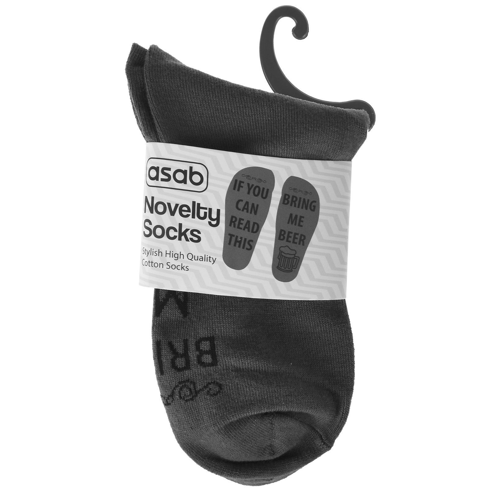 Pair Adult Novelty Socks Funny Rude Slogan Gift Soft Warm Coloured Cotton Blend