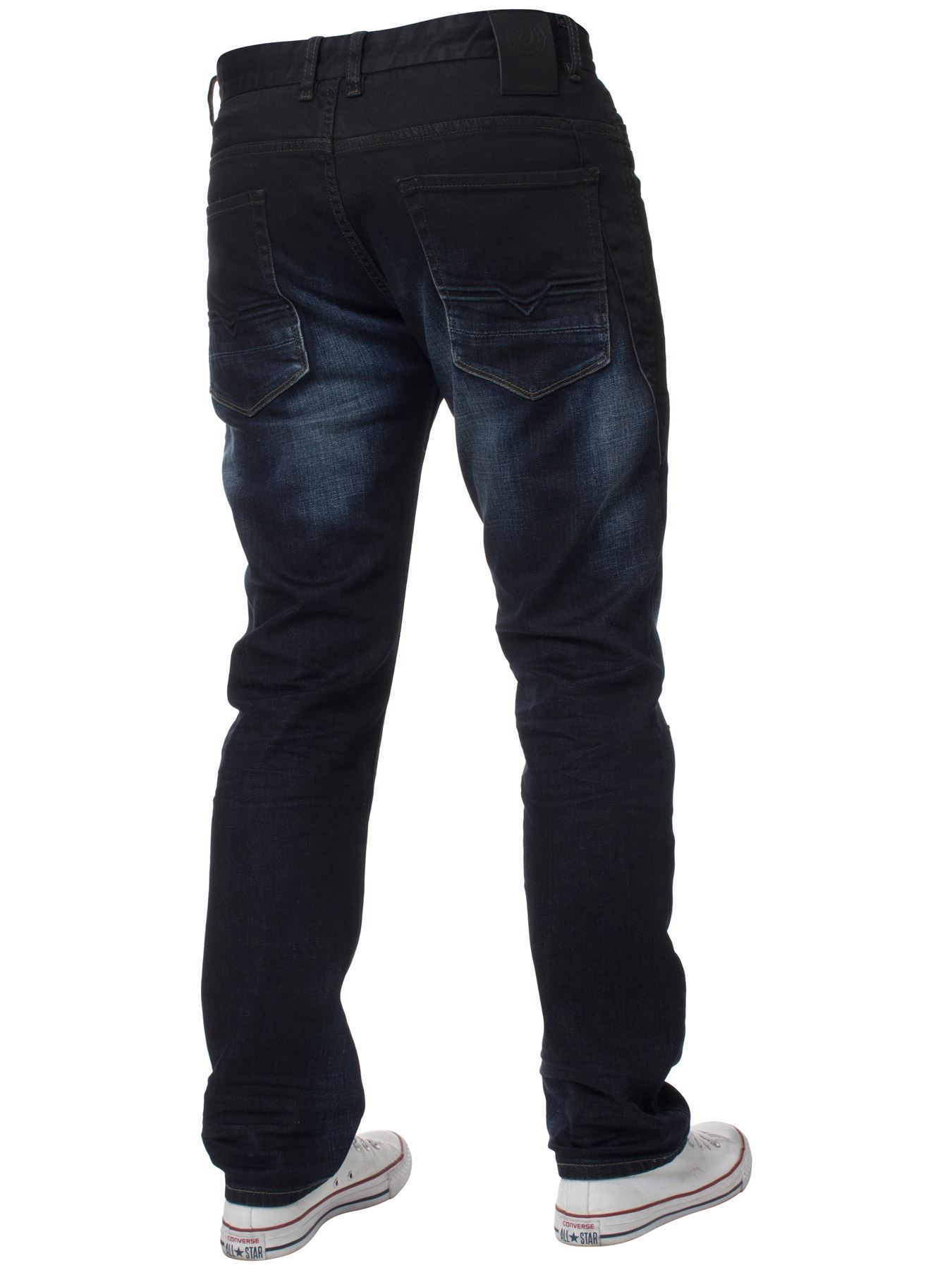 Mens ETO Designer Slim Fit Blue Denim Trousers Pants Jeans All Waist Sizes