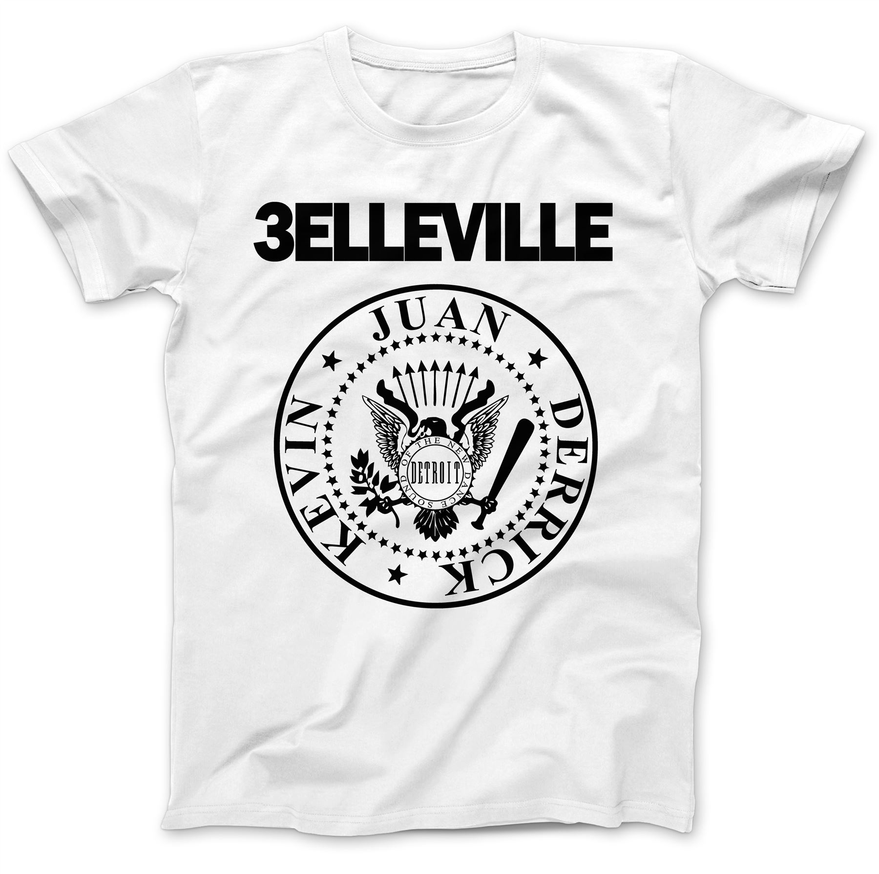 Belleville Three Detroit Techno T-Shirt 100/% Premium Cotton