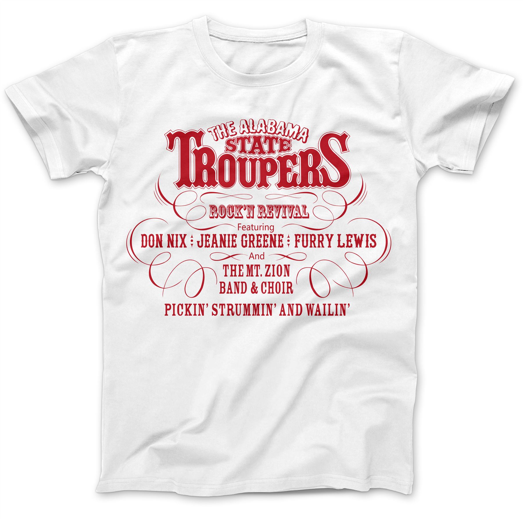 Estado de Alabama Troupers Camiseta 100/% Algodón Premium Usado Por John Paul Jones