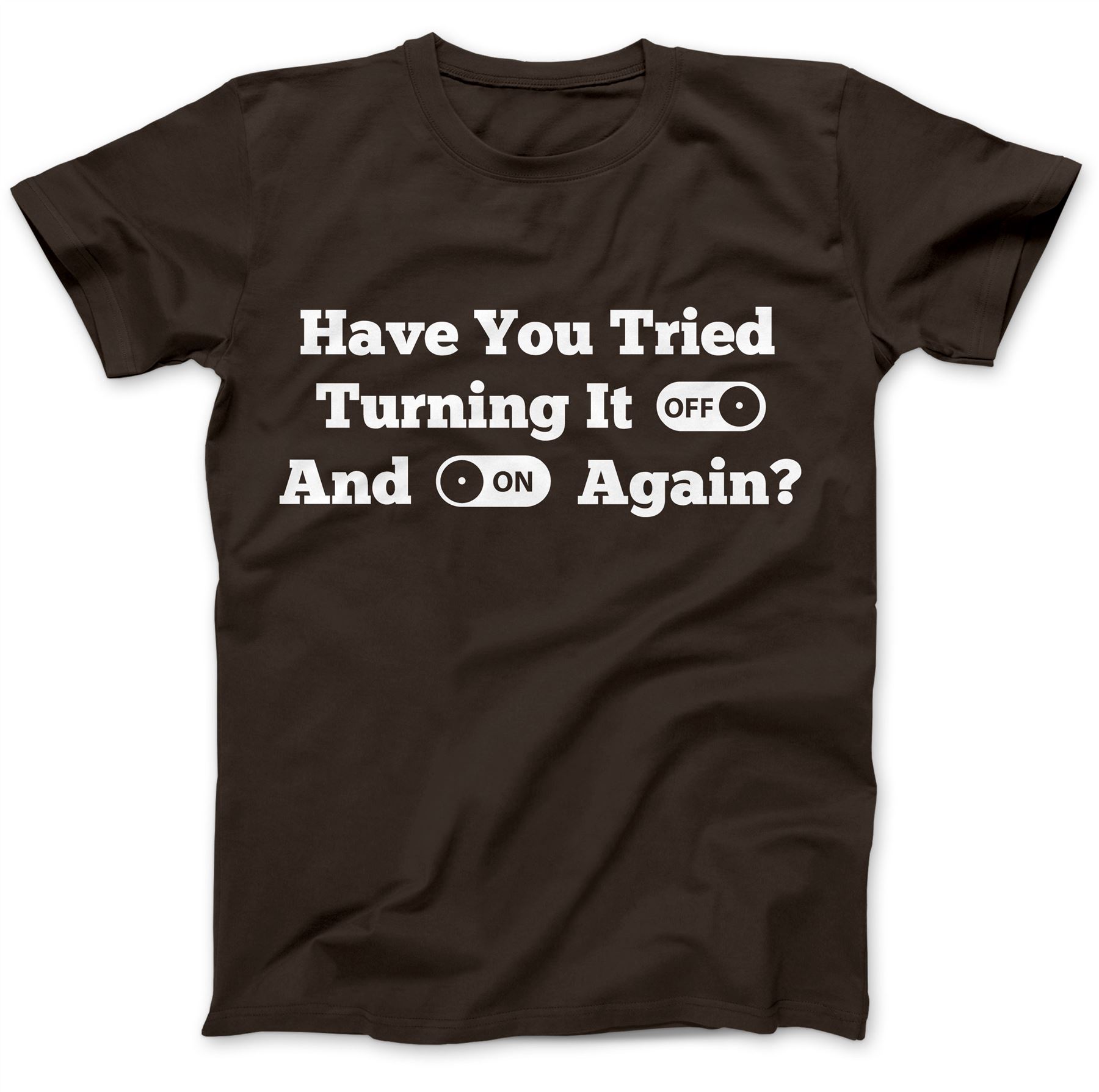 Support informatique Désactiver et sur une nouvelle fois Drôle T-shirt 100/% Premium Coton Cadeau PC