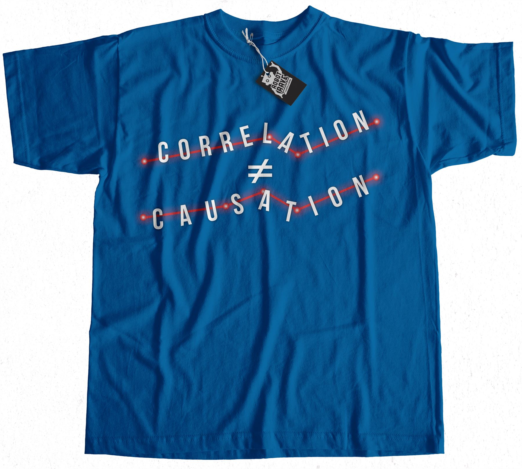 Corrélation n/'est pas causalité T-shirt 100/% Premium Coton
