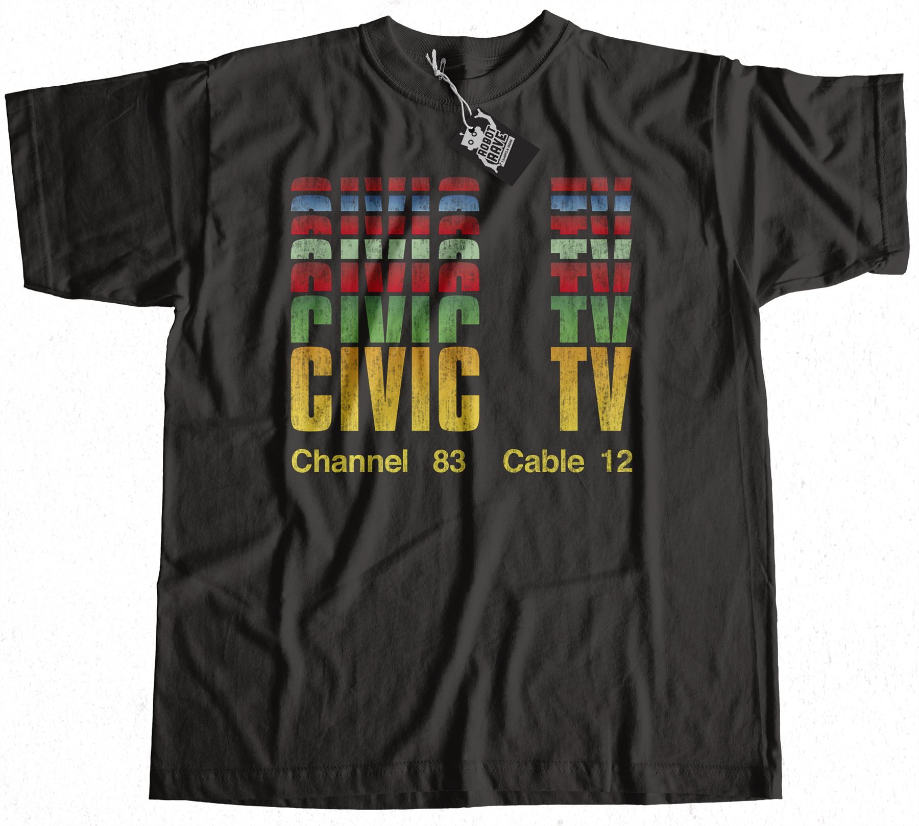 Civic TV T-Shirt 100/% Premium Cotton Videodrome Inspired
