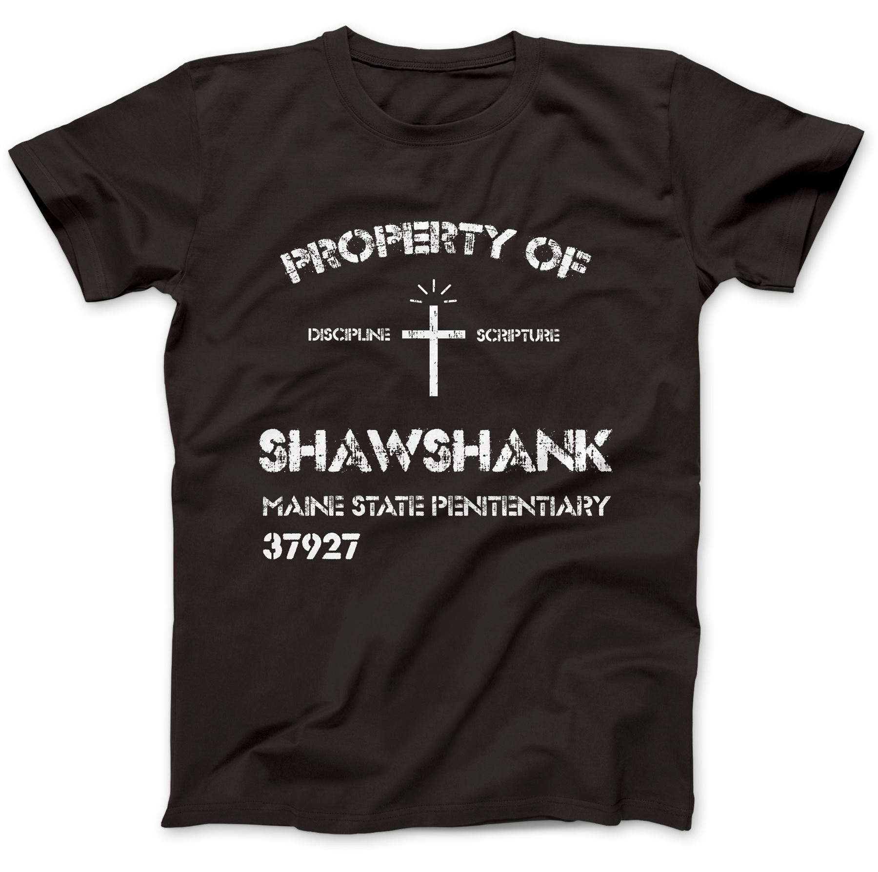 Shawshank Penitentiary T-Shirt 100/% Premium Cotton Redemption