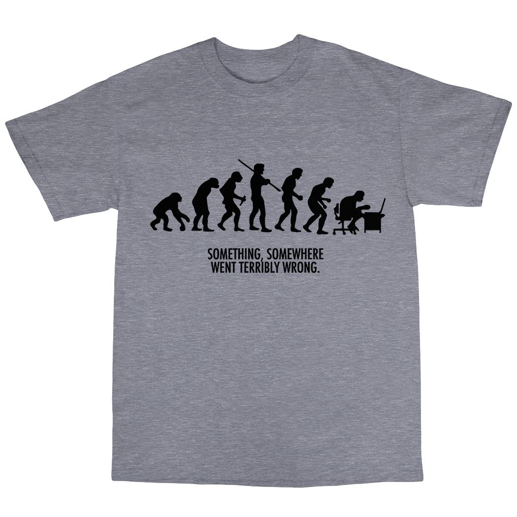 Evolution T-Shirt 100/% Cotton Funny Present Gift Geek Nerd