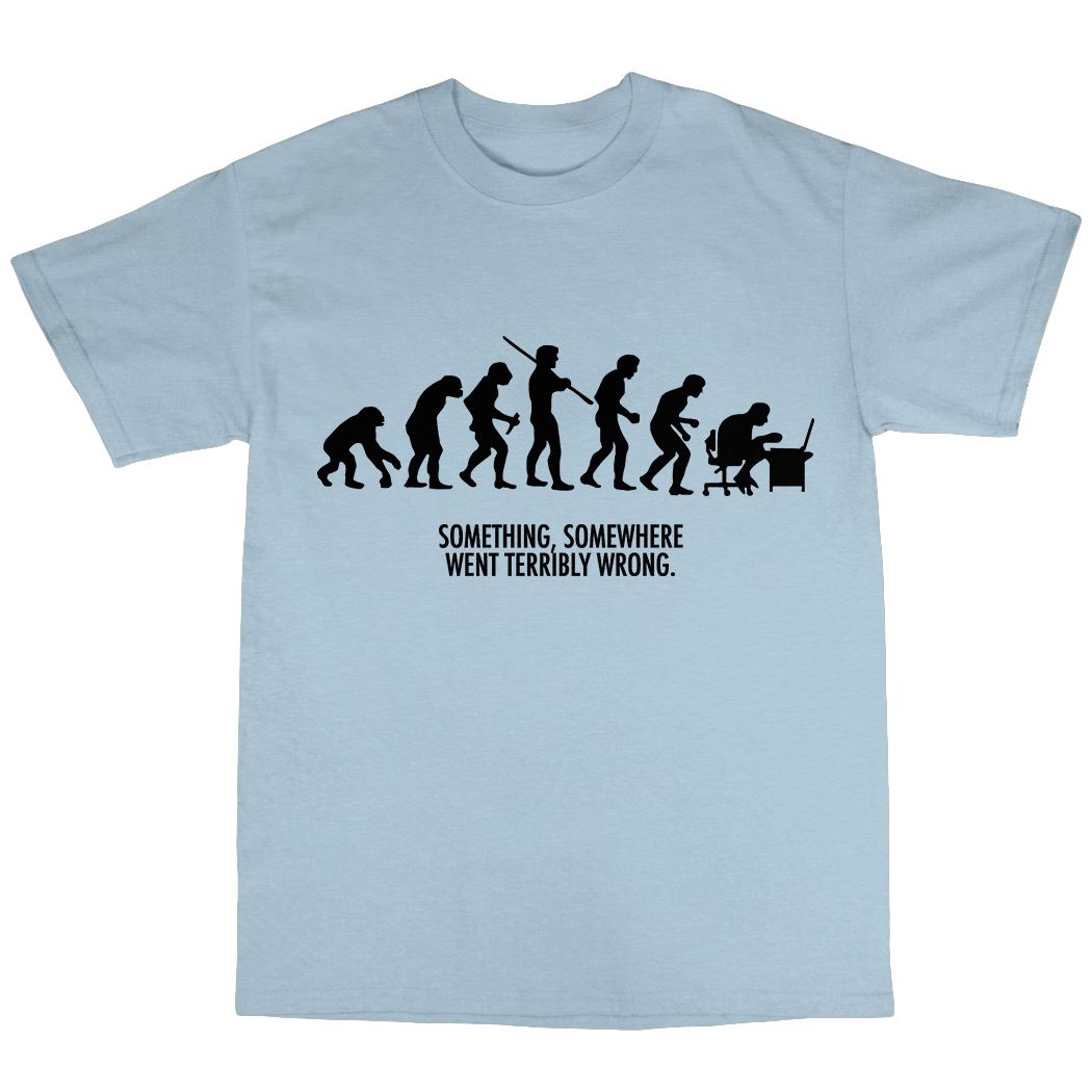 Evolution T-Shirt 100/% Cotton Funny Present Gift Geek Nerd