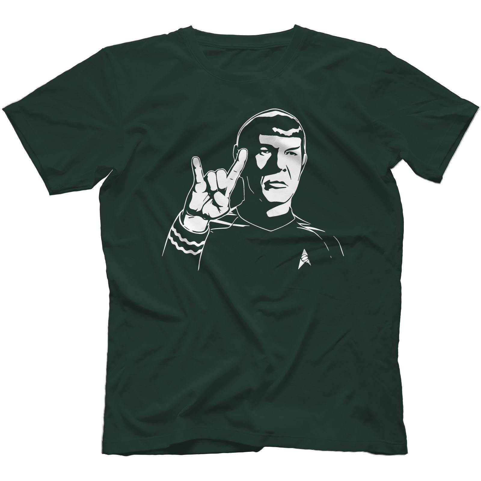 Spock On T-Shirt 100/% Cotton Spoof Funny Rock On