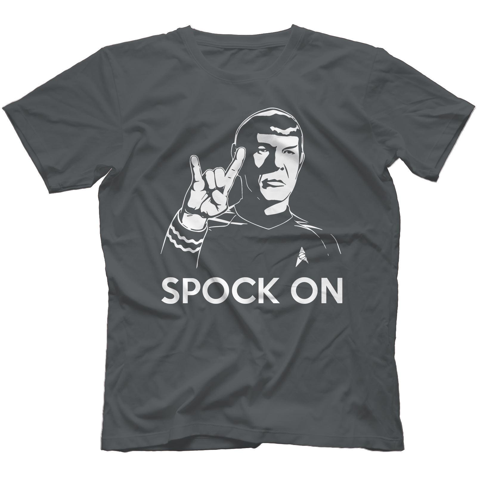 Spock On T-Shirt 100/% Cotton Spoof Funny Rock On
