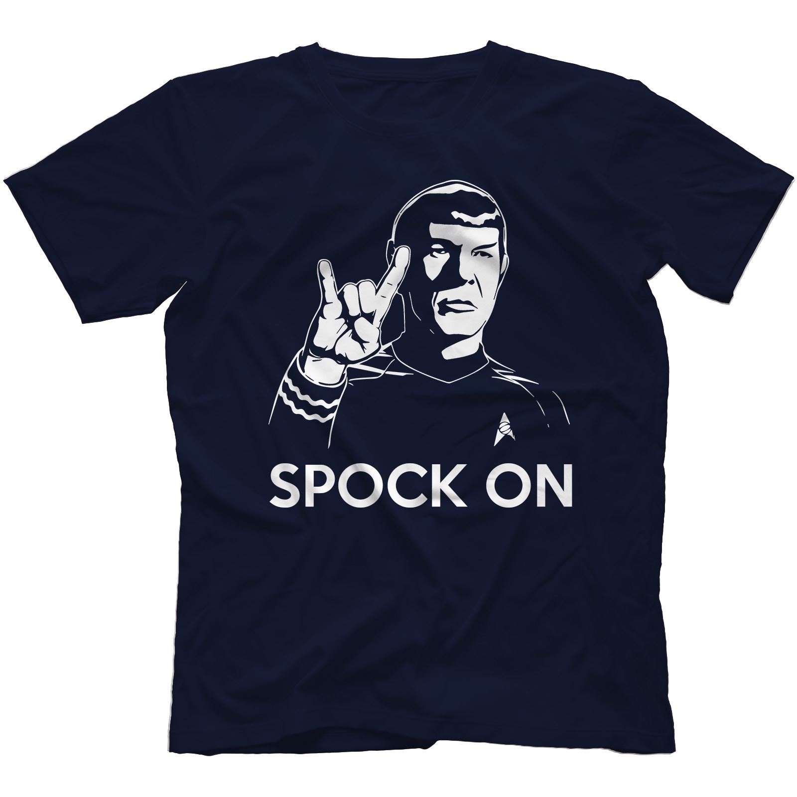 Spock On T-Shirt 100/% Cotton Spoof Funny Rock On