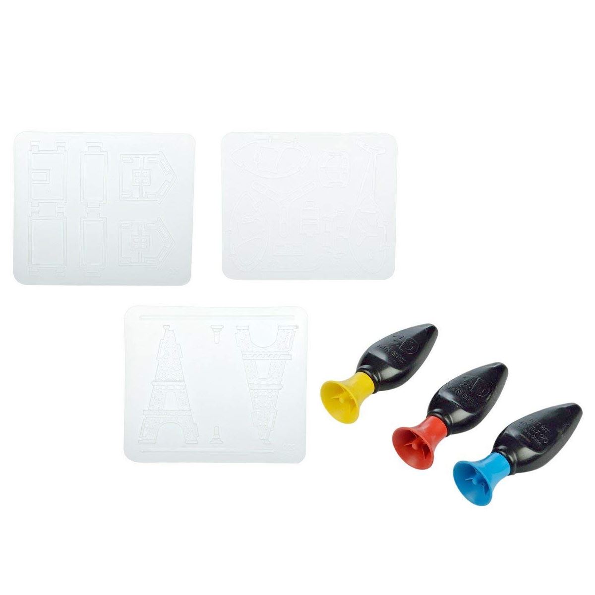 3D Magic Fashion Or Building Activity Pack Stencils Mold /& Gels Official