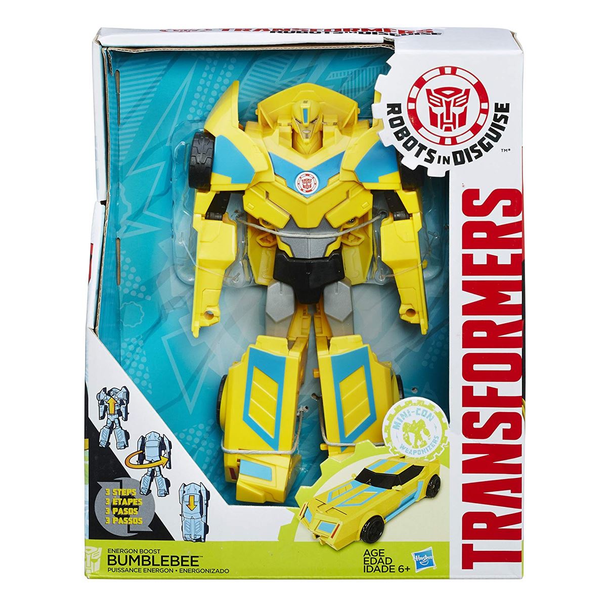 New Transformers Robots in Disguise 3-Step Bumblebee ou Bisk figure OFFICIEL