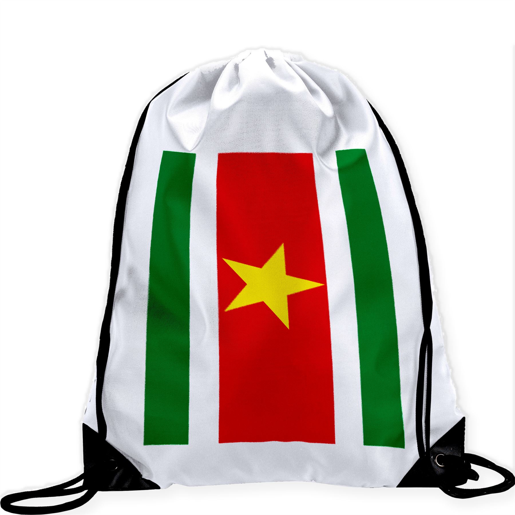 Flag of Suriname Large Drawstring Bag Surinamer