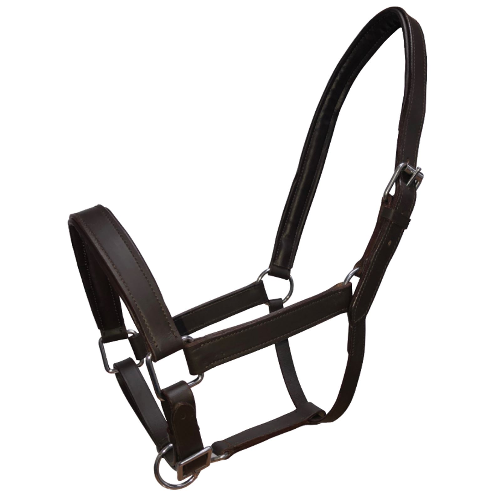 White Horse Equestrian Shetland-Extra Complet en Cuir Souple Dos Nu Strass stable