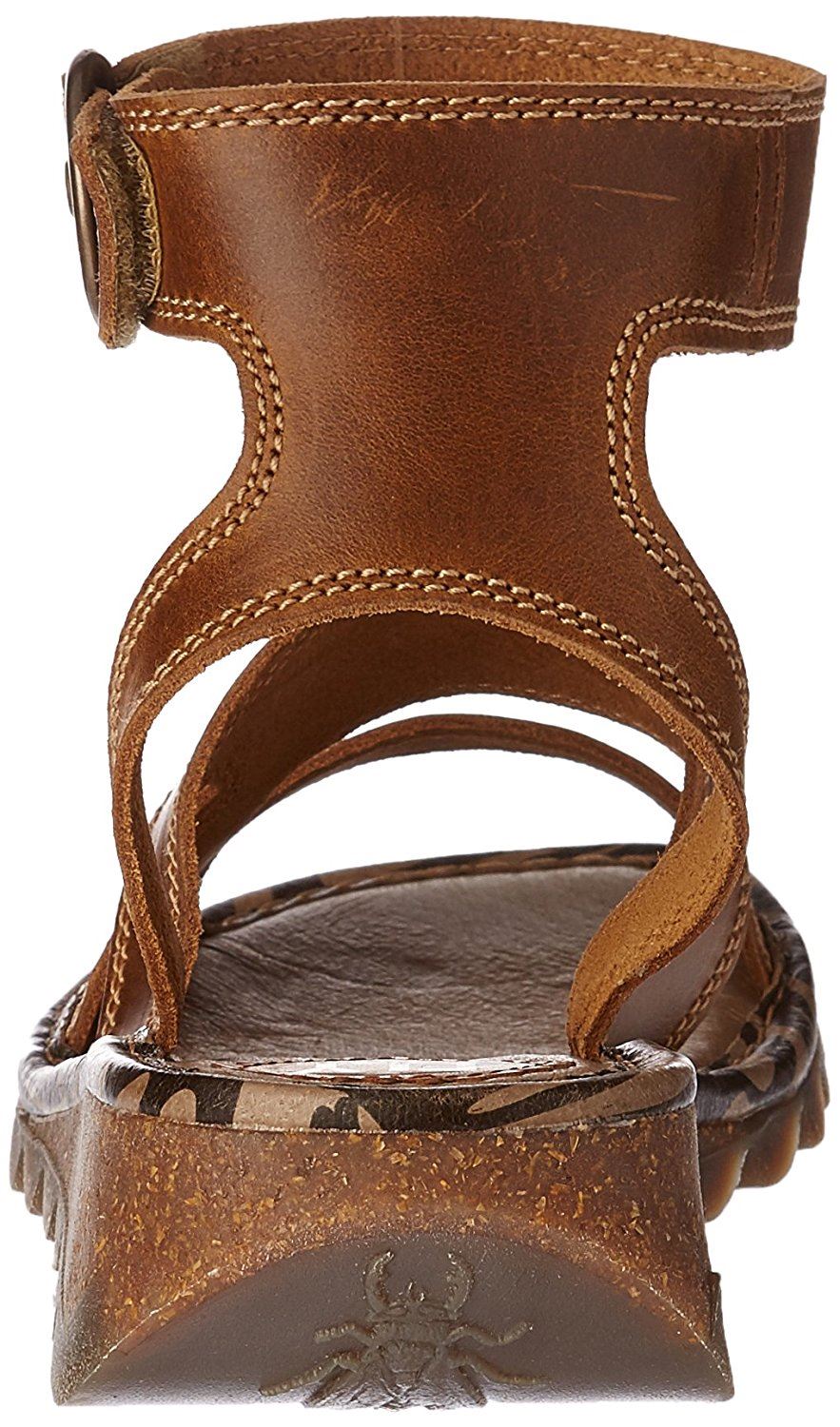 Fly London Tily 722FLY Femmes Lanière Gladiateur Style cuir des sandales compensées