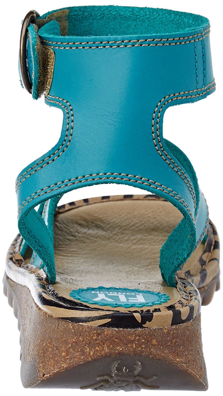 Fly London Tily 722FLY Femmes Lanière Gladiateur Style cuir des sandales compensées