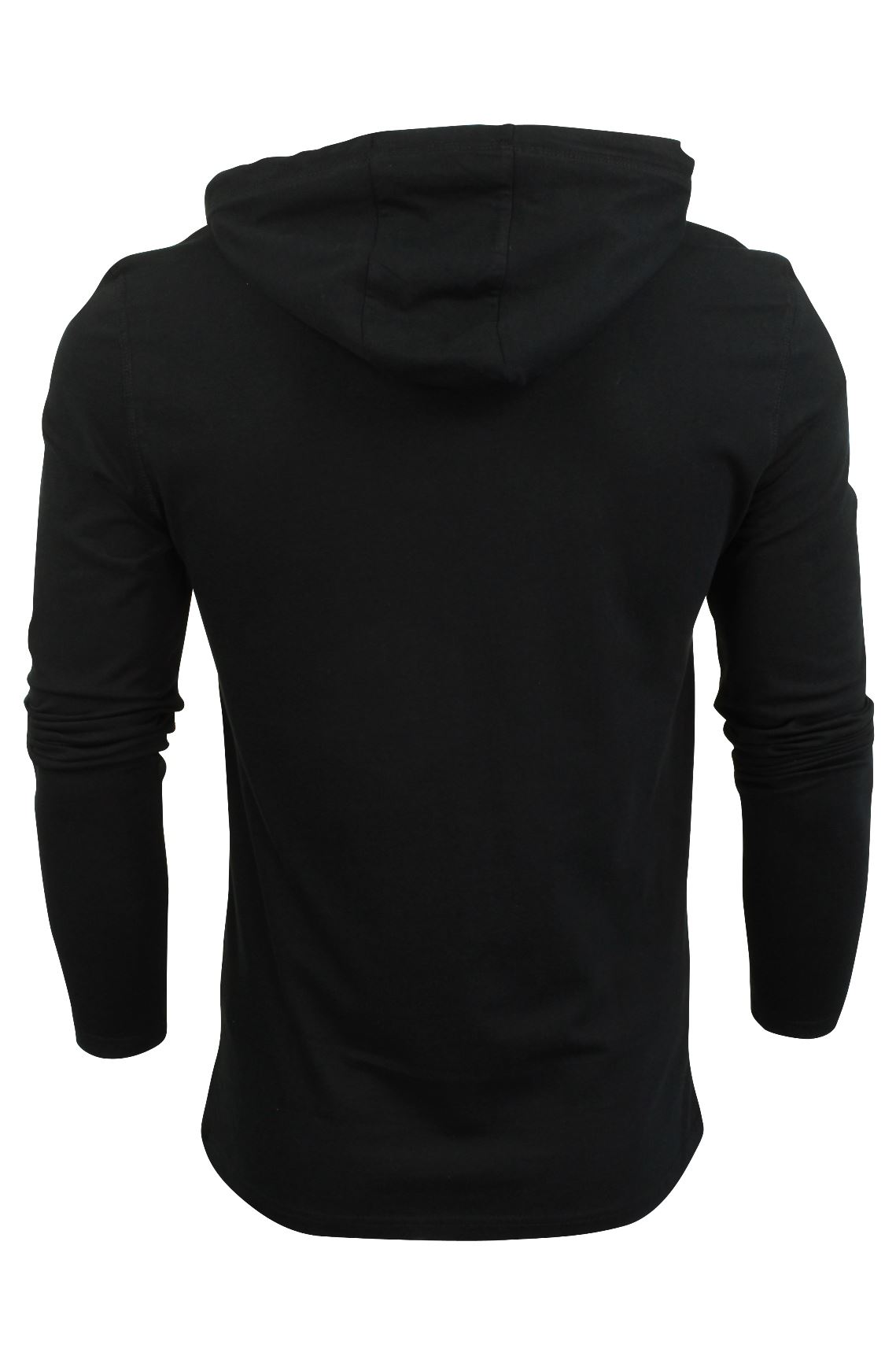 Mens Hooded T Shirt Brave Soul Morris Long Sleeve Track Top