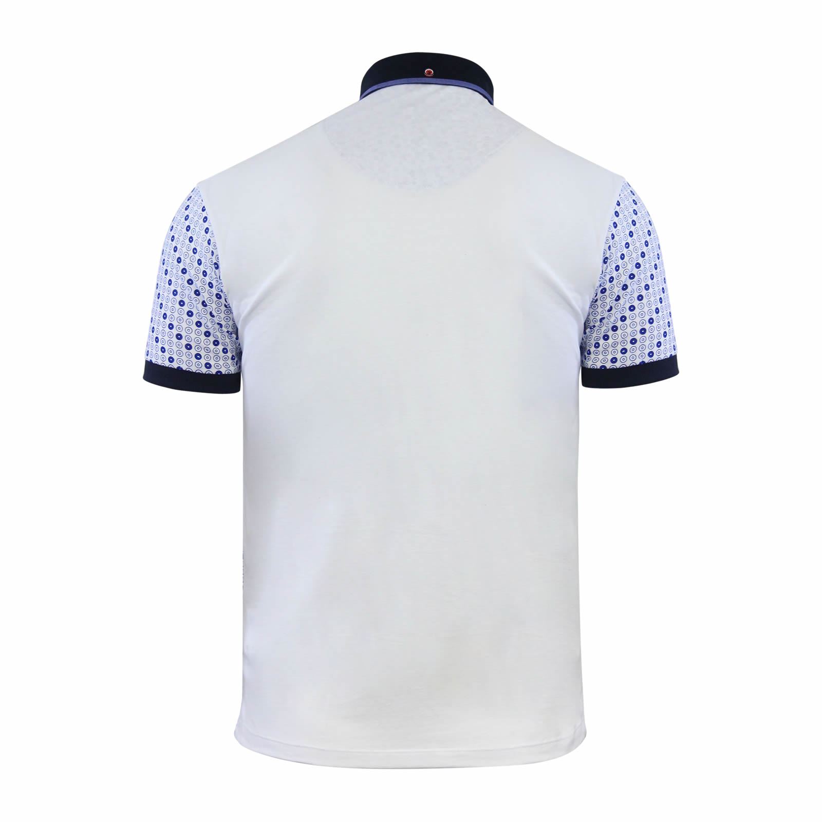 Mens Polo T Shirt Thomson /& Richards Algate Printed Short Sleeve Collared Top