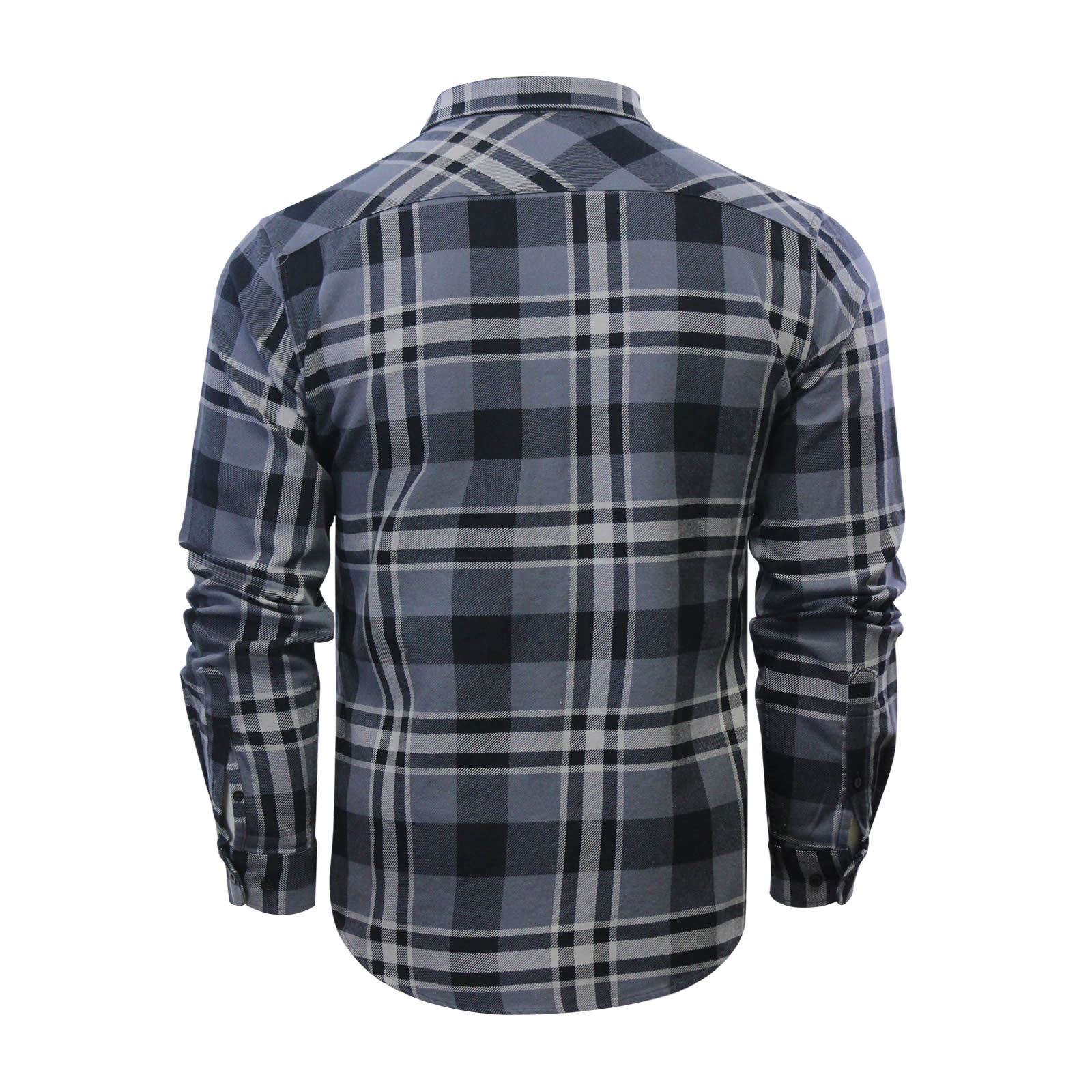 Mens Check Shirt Crosshatch Arizonica Flannel Brushed Cotton Long Sleeve