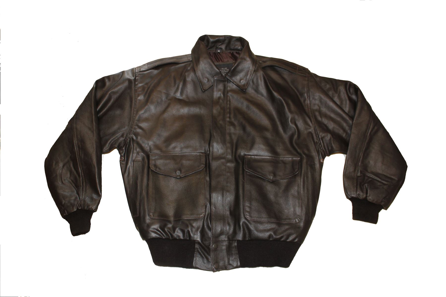 FLIGHT-TECH US A2 LEATHER FLIGHT JACKET CLASSIC PILOTS AVIATION CREW GARMENT