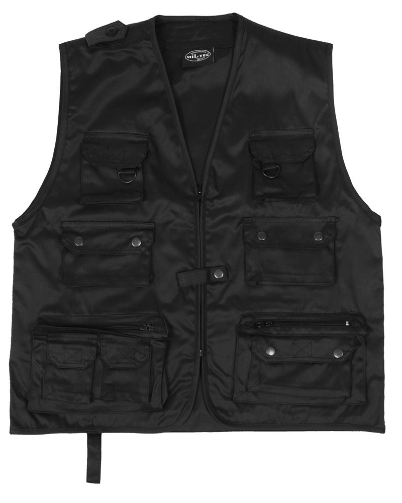 MIL-TEC MULTI-POCKET FISHING VEST SHOOTING HUNTING TRAVEL WAISTCOAT ARMY CAMPING